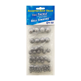 Jarvis Walker TecTackle Sinker Assorted Ball - 50pcs