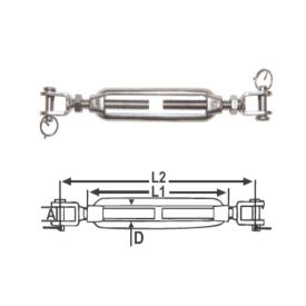 RWB Marine Turnbuckle Jaw & Jaw
