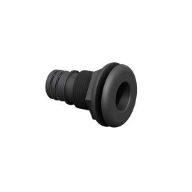 Marine Warehouse Thru Hull Qwik Lok 1-1/8in Straight Black