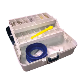 Jarvis Walker Tackle Box 2 Tray w/ 125pcs