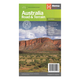 Hema Australia Road & Terrain Map
