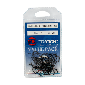 Daiichi O'Shaughnessy Hook - Size 2 - 25 Pack
