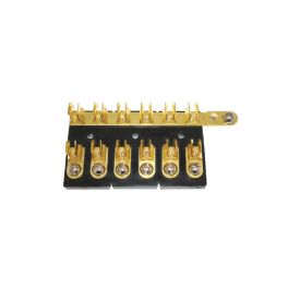RWB Marine Fuse Block - Bakelite/Brass
