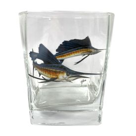 Ross Art Double Old Fashion Square Glasses - 4 Set