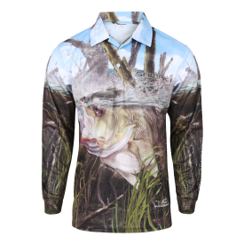 Samaki Aussie Bass Long Sleeve Shirt - Kids