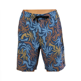 Carve Hulks Twisted Palms Elastic Waist Boardshorts