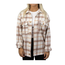 Carve Womens Alaska Button Front Shirt Style Shacket