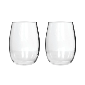 Campfire Tritan Stemless White Wine Glasses