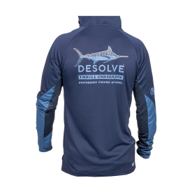 Desolve Mens Stripey Fish Face Hoodie