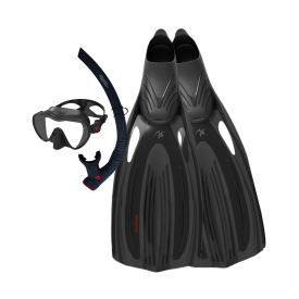 Ocean Hunter Seahawk Mask Snorkel & Fin Set