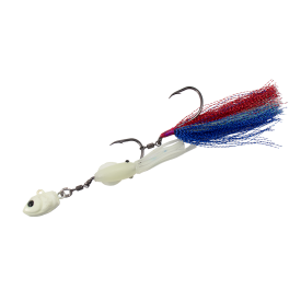 OM Flasher Glow Freak Weighted 2 Hook Rig