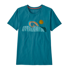 Patagonia Womens Rainbow Rail Organic Crew T-Shirt
