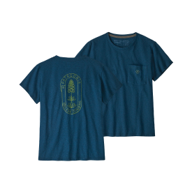 Patagonia Womens Clean Climb Bloom Pocket Responsibili-Tee Shirt