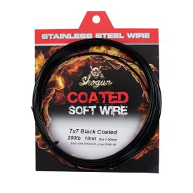 Shogun Black Coated Soft Wire - 10m