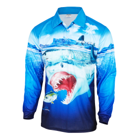 Samaki Mako Shark Long Sleeve Shirt - Adult