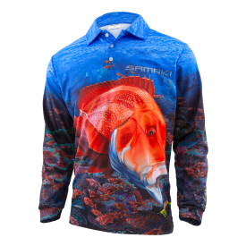 Samaki Red Emperor Long Sleeve Shirt - Adult