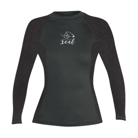 Xcel Womens Ocean Ramsey Water Inspired Long Sleeve Rash Shirt