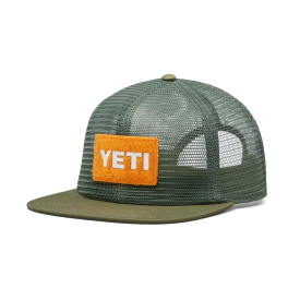 Yeti Velcro Badge Flat Brim Mesh Cap