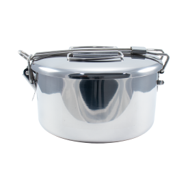Zebra Stainless Steel Round Lunch Box