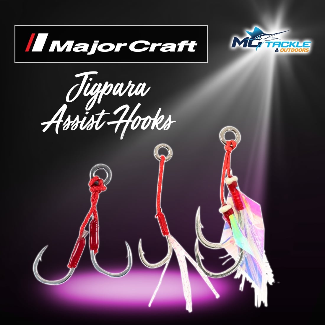 New - MajorCraft JigPara Assist Hooks