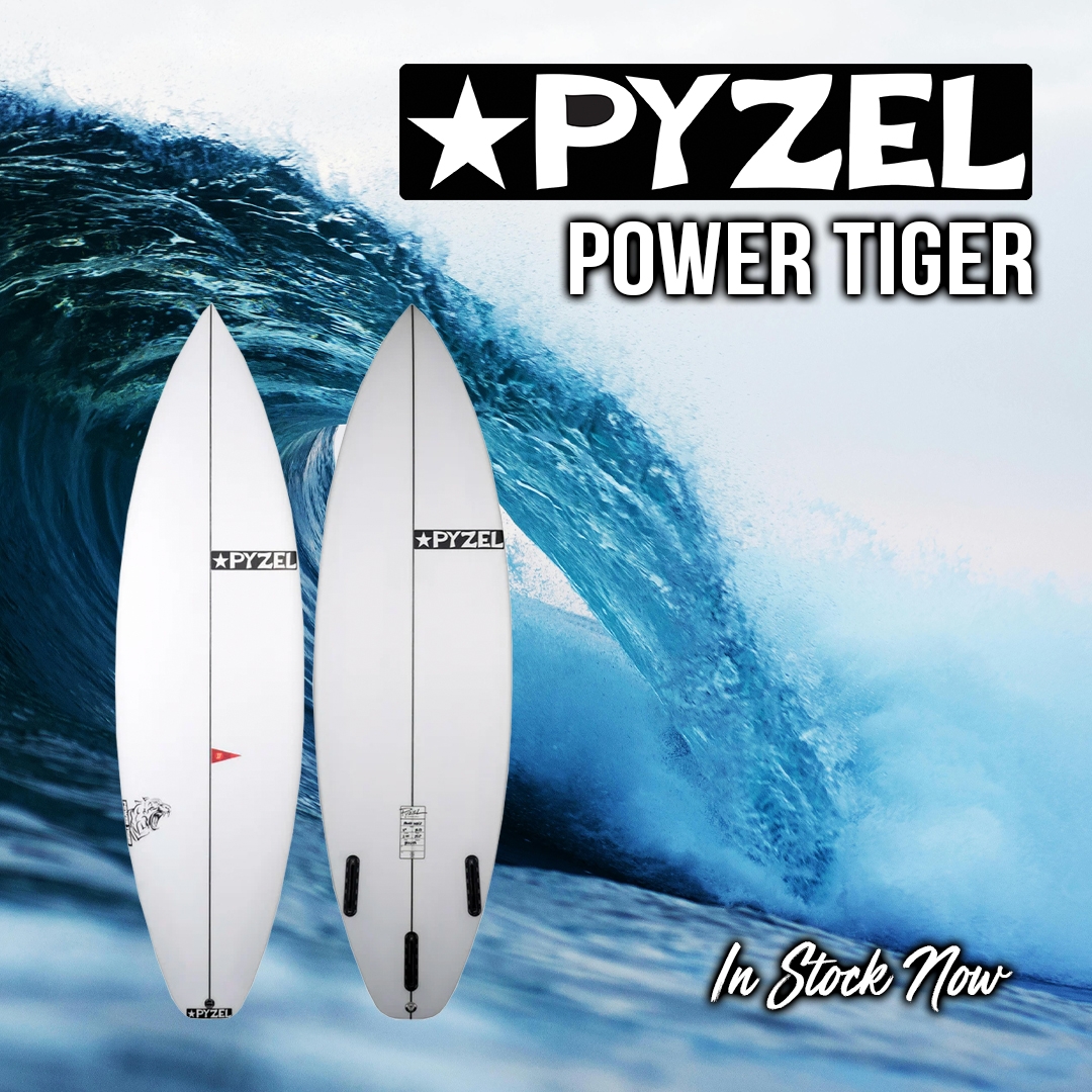 New - PYZEL POWER TIGER SURFBOARD - FUTURES FINS