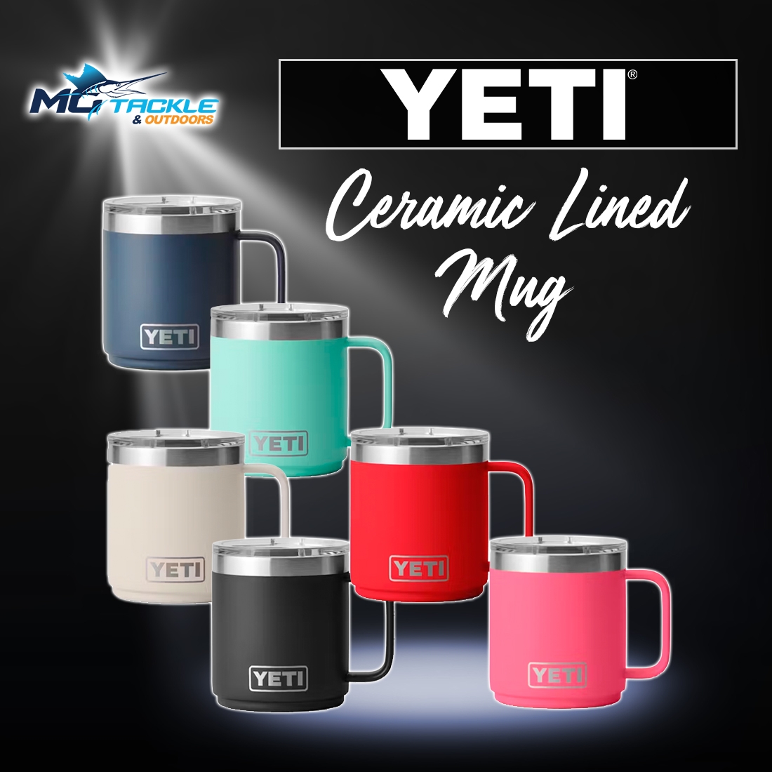 New - YETI CERAMIC LINED MUG W/ MAGSLIDER LID
